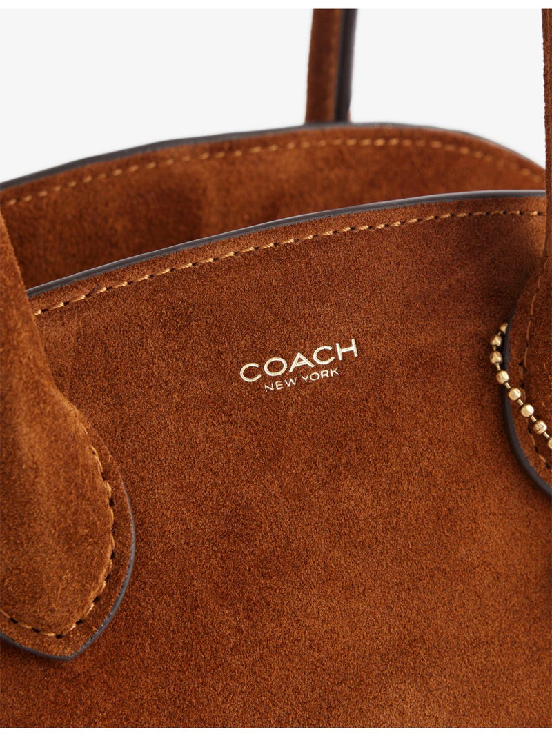 Coach Empire foil-print leather shoulder bag, imported from the UK