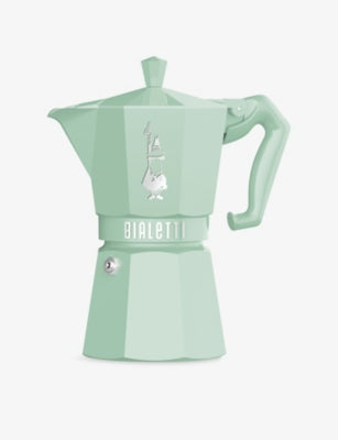 Moka Express Exclusive Three-Cup Aluminium Coffee Maker - GREEN