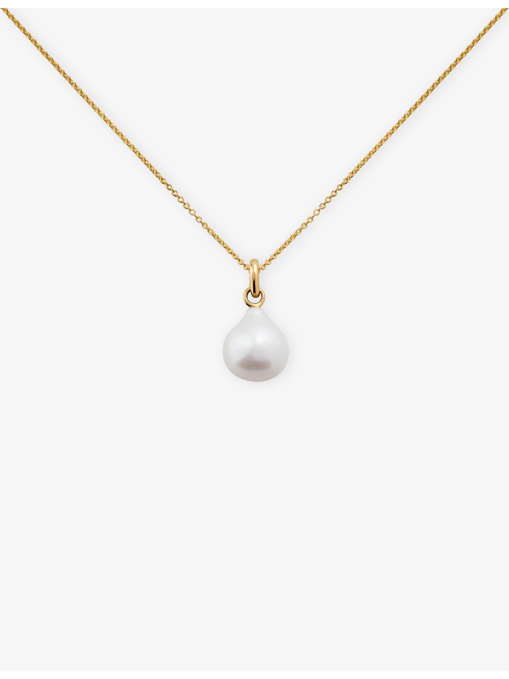 Monica Vinader small baroque pearl pendant 18ct gold vermeil - British product