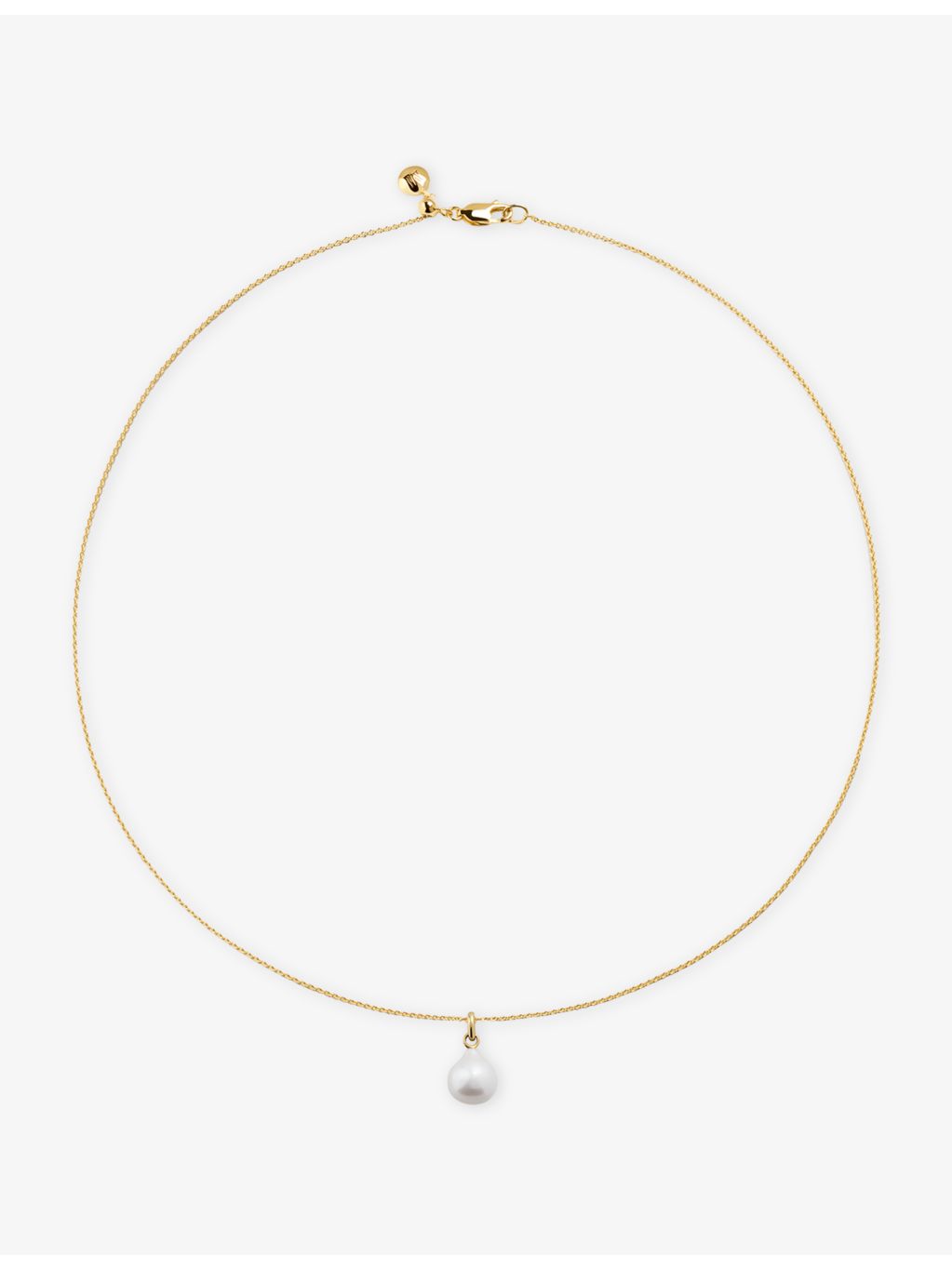 Monica Vinader small baroque pearl pendant 18ct gold vermeil - British product