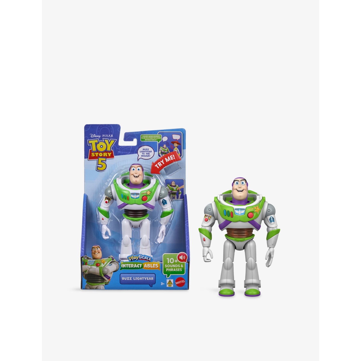 Buzz Lightyear interactive action figure 18cm, imported from the UK