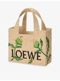 Loewe small raffia tote bag Artichoke Font - British product