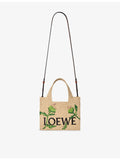 Loewe small raffia tote bag Artichoke Font - British product