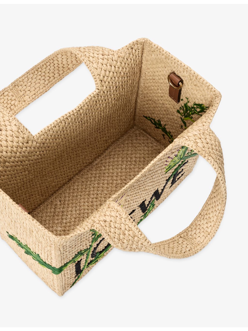 Loewe small raffia tote bag Artichoke Font - British product