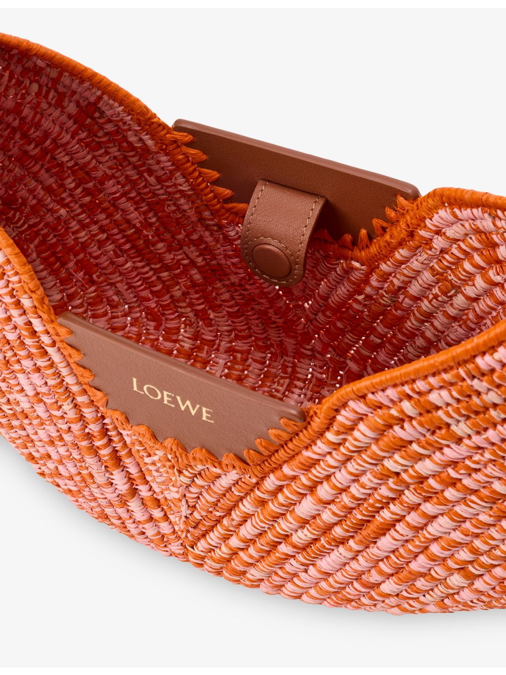 Loewe Swing raffia top-handle bag medium (British brand)