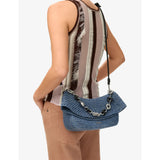 Loewe Ola medium crochet raffia shoulder bag - British product