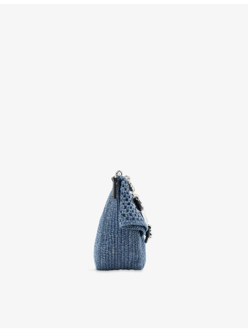 Loewe Ola medium crochet raffia shoulder bag - British product