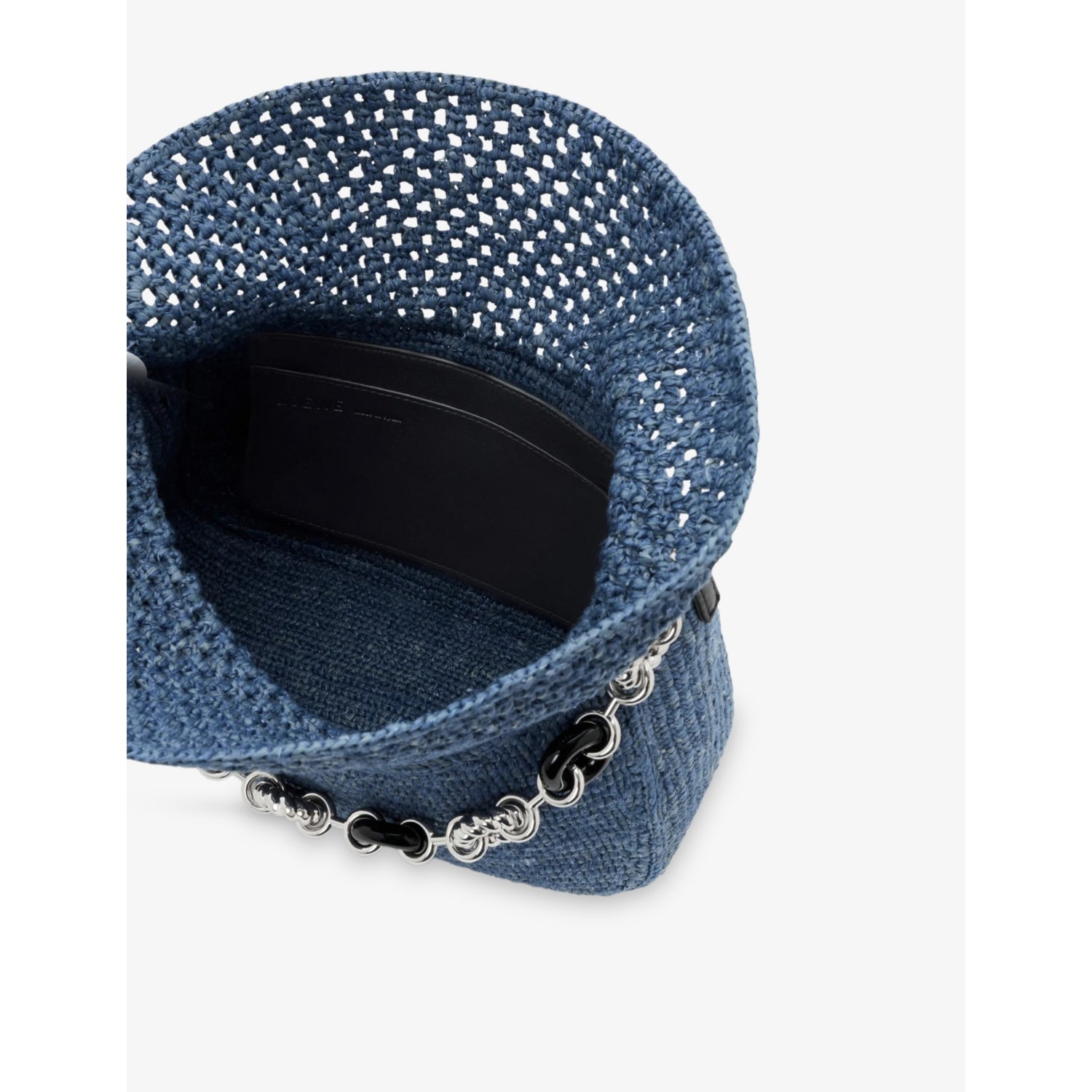 Loewe Ola medium crochet raffia shoulder bag - British product