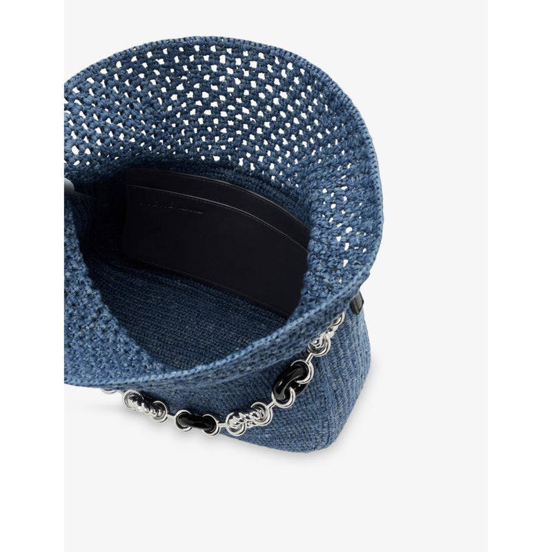 Loewe Ola medium crochet raffia shoulder bag - British product
