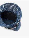 Loewe Ola medium crochet raffia shoulder bag - British product
