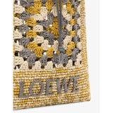 Loewe raffia crochet cross-body bag 21cm (British brand)