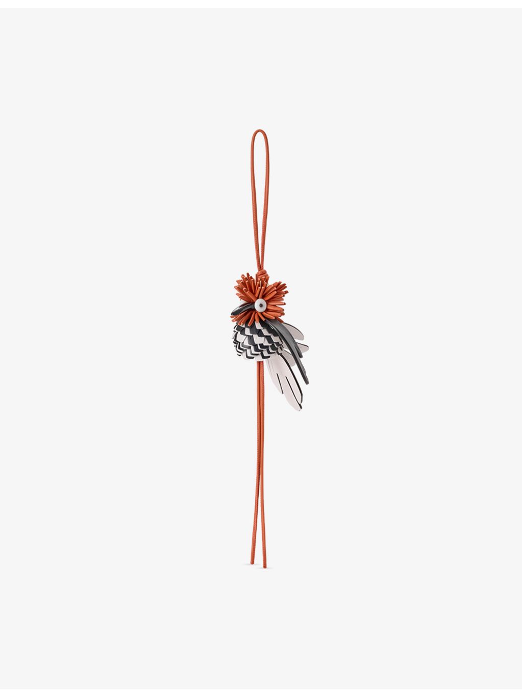Loewe Paula's Ibiza Hoopoe Bird leather bag charm, UK version
