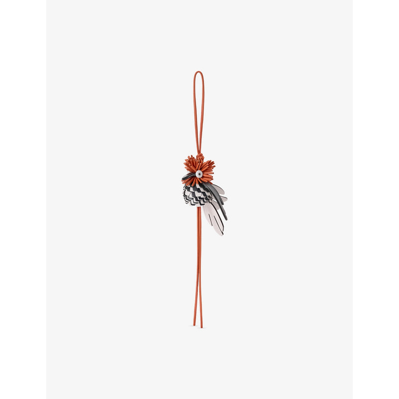 Loewe Paula's Ibiza Hoopoe Bird leather bag charm, UK version