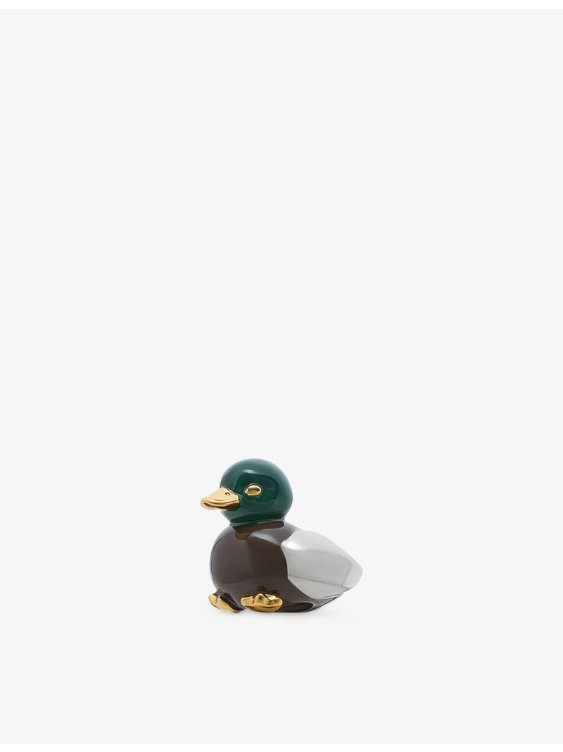 Loewe brass dice charm duck design 2.2cm, imported from the UK