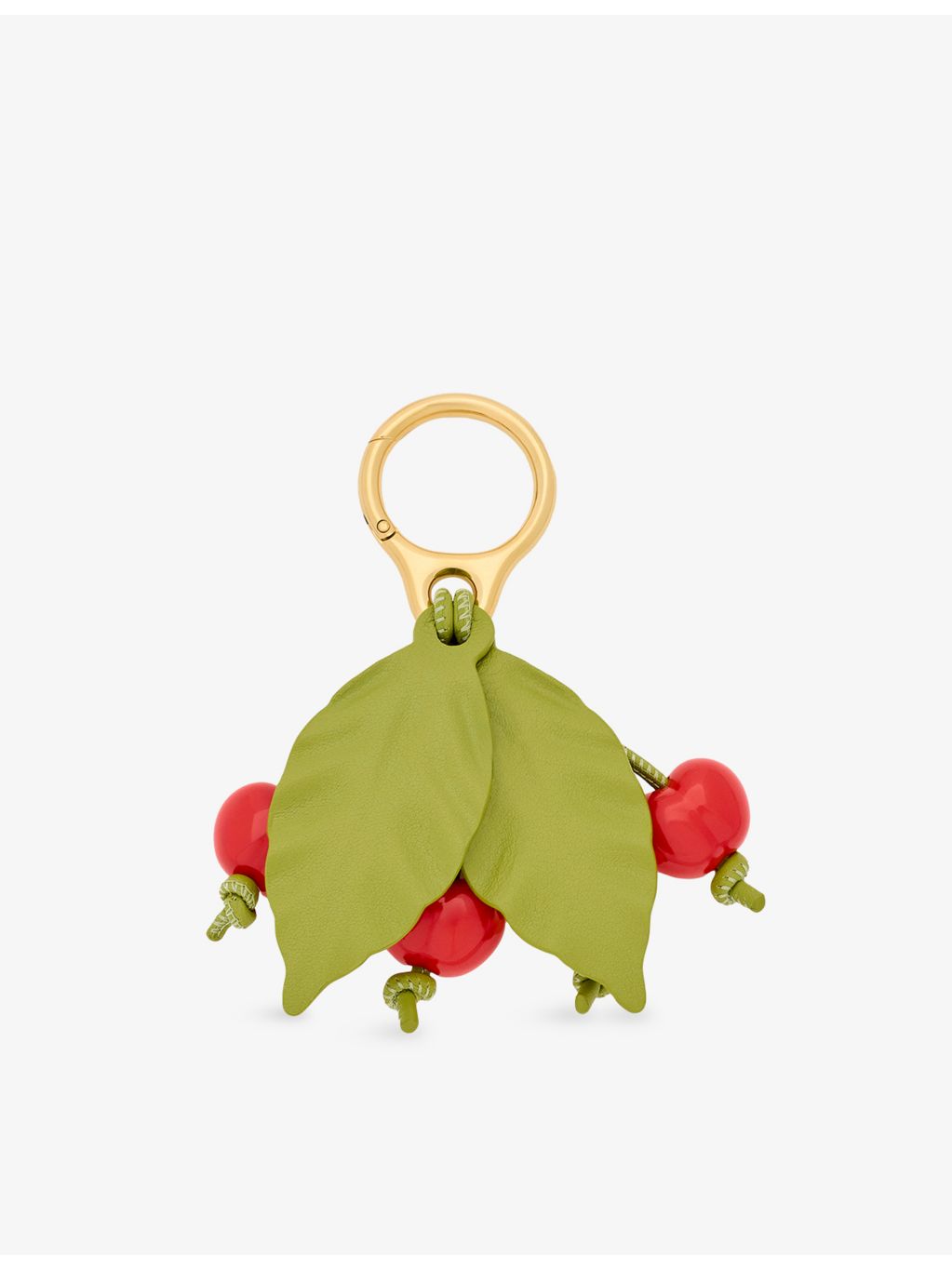 Loewe cherry leather bag charm 12cm, imported from the UK