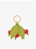 Loewe cherry leather bag charm 12cm, imported from the UK
