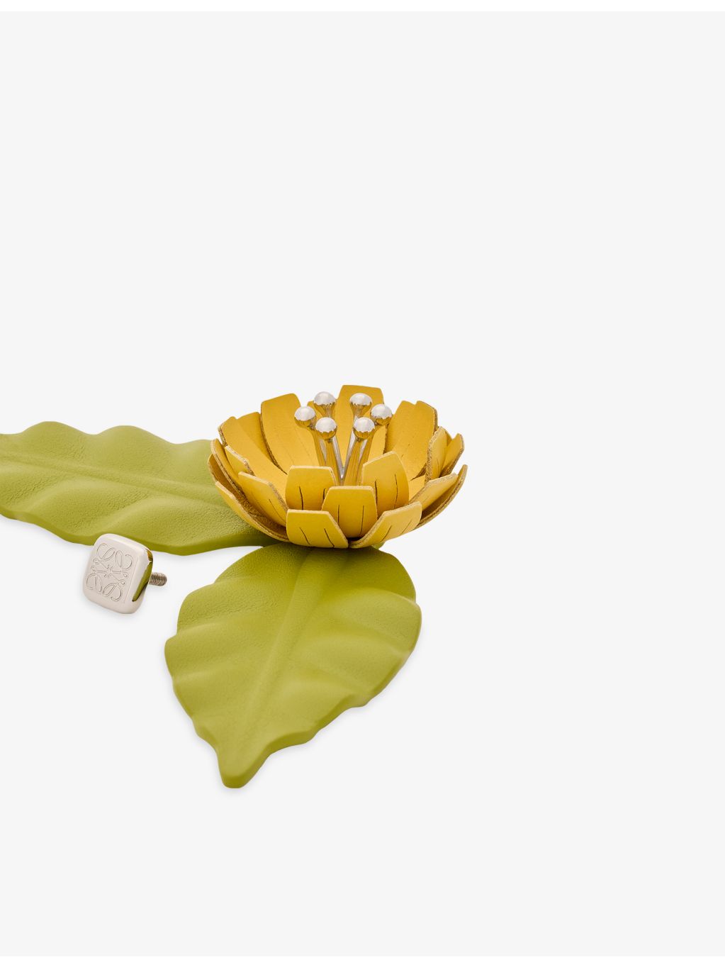 Loewe x Paula's Ibiza leather flower pin - British product