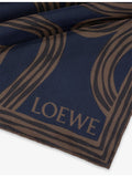 Loewe printed square silk scarf 132cm, imported from the UK
