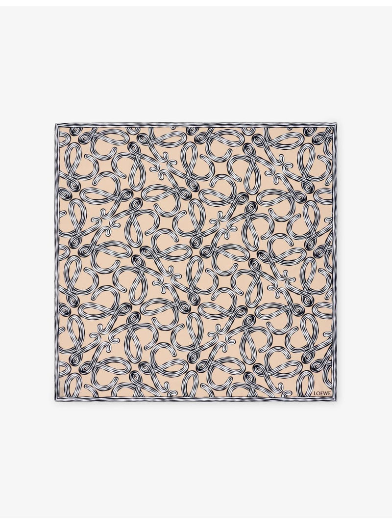 Loewe printed square silk scarf 132cm, imported from the UK