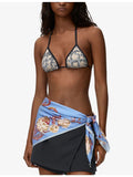 Loewe printed square silk scarf 90cm, imported from the UK