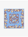 Loewe printed square silk scarf 90cm, imported from the UK