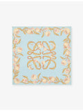 Loewe printed square silk scarf 90cm, imported from the UK