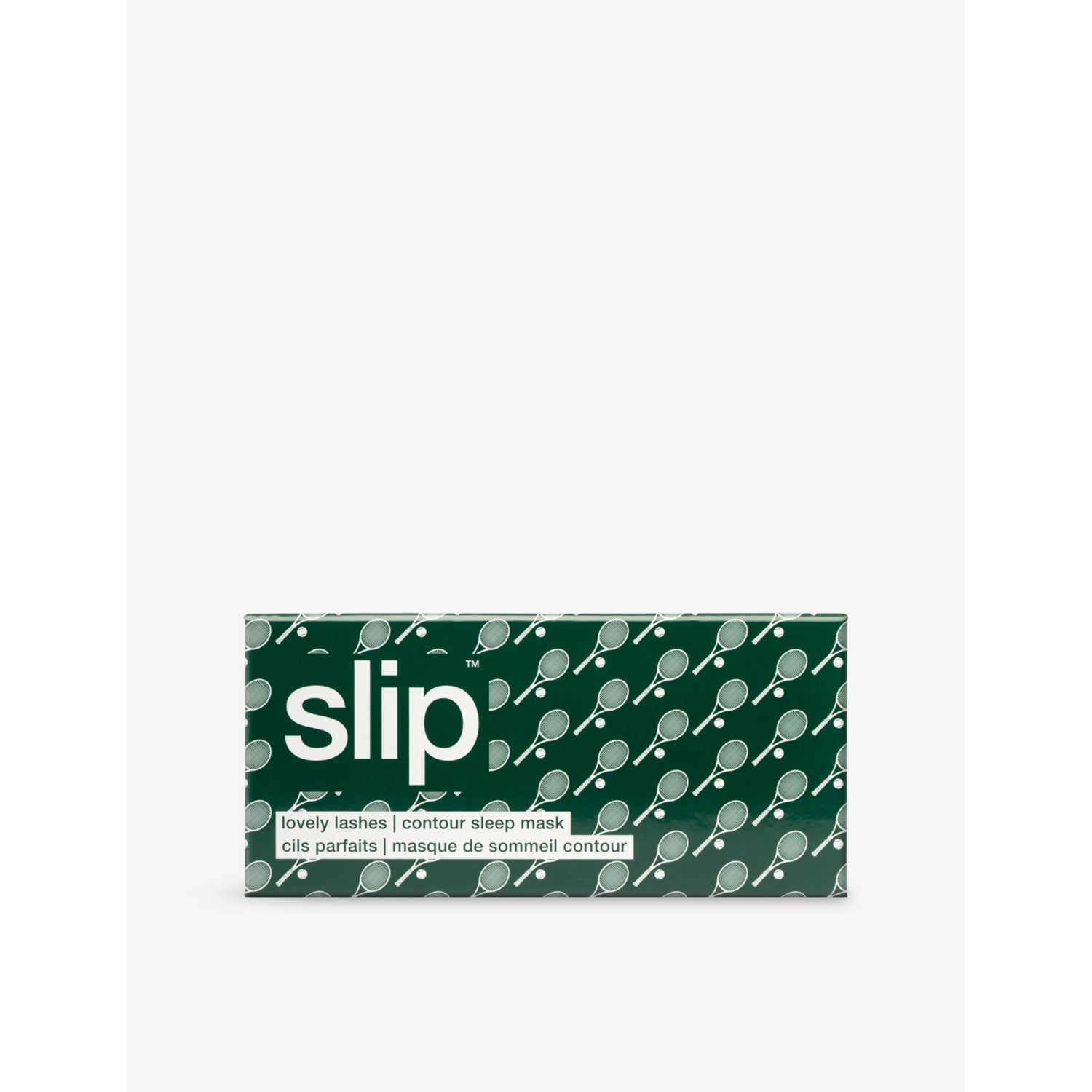 Sleep And Leisure Club silk sleep mask with tennis print, UK version