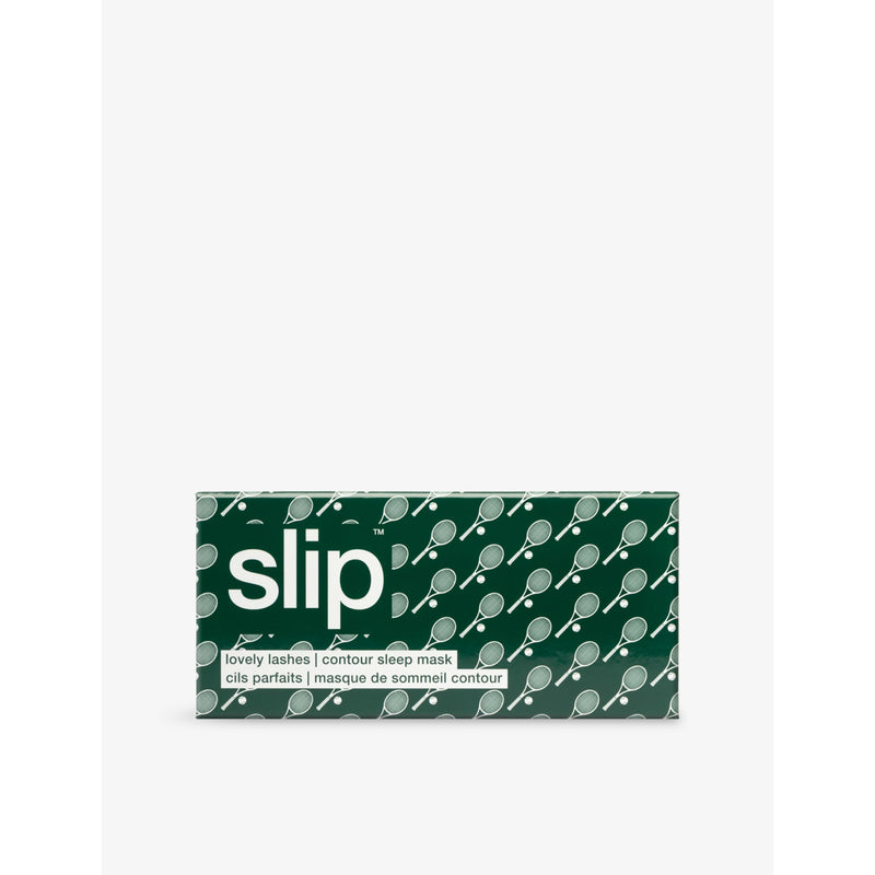 Sleep And Leisure Club silk sleep mask with tennis print, UK version