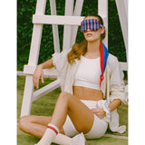 Slip Lovely Lashes silk sleep mask in Rest Day pattern (British brand)
