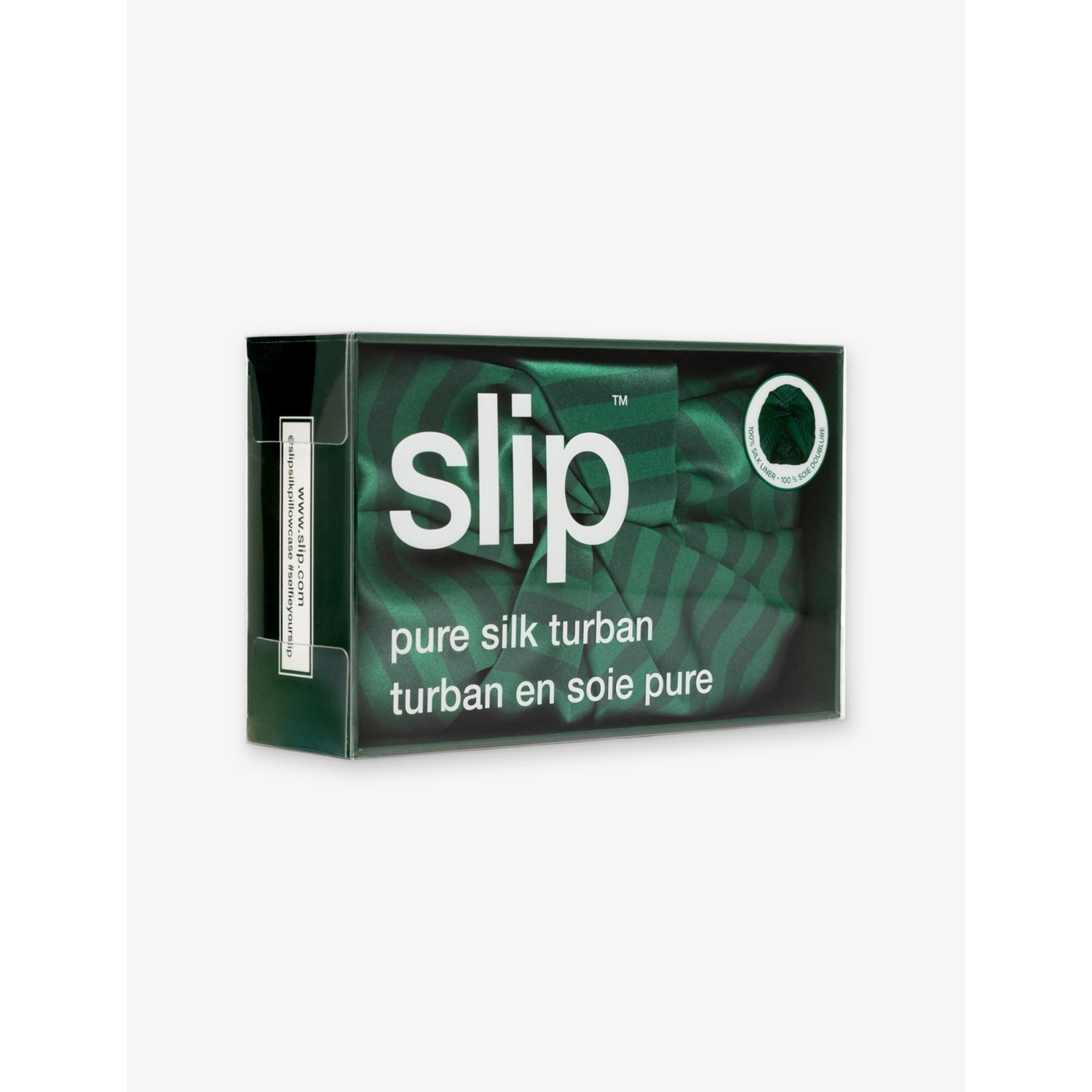 Slip Classic silk turban, 100% mulberry silk (British brand)