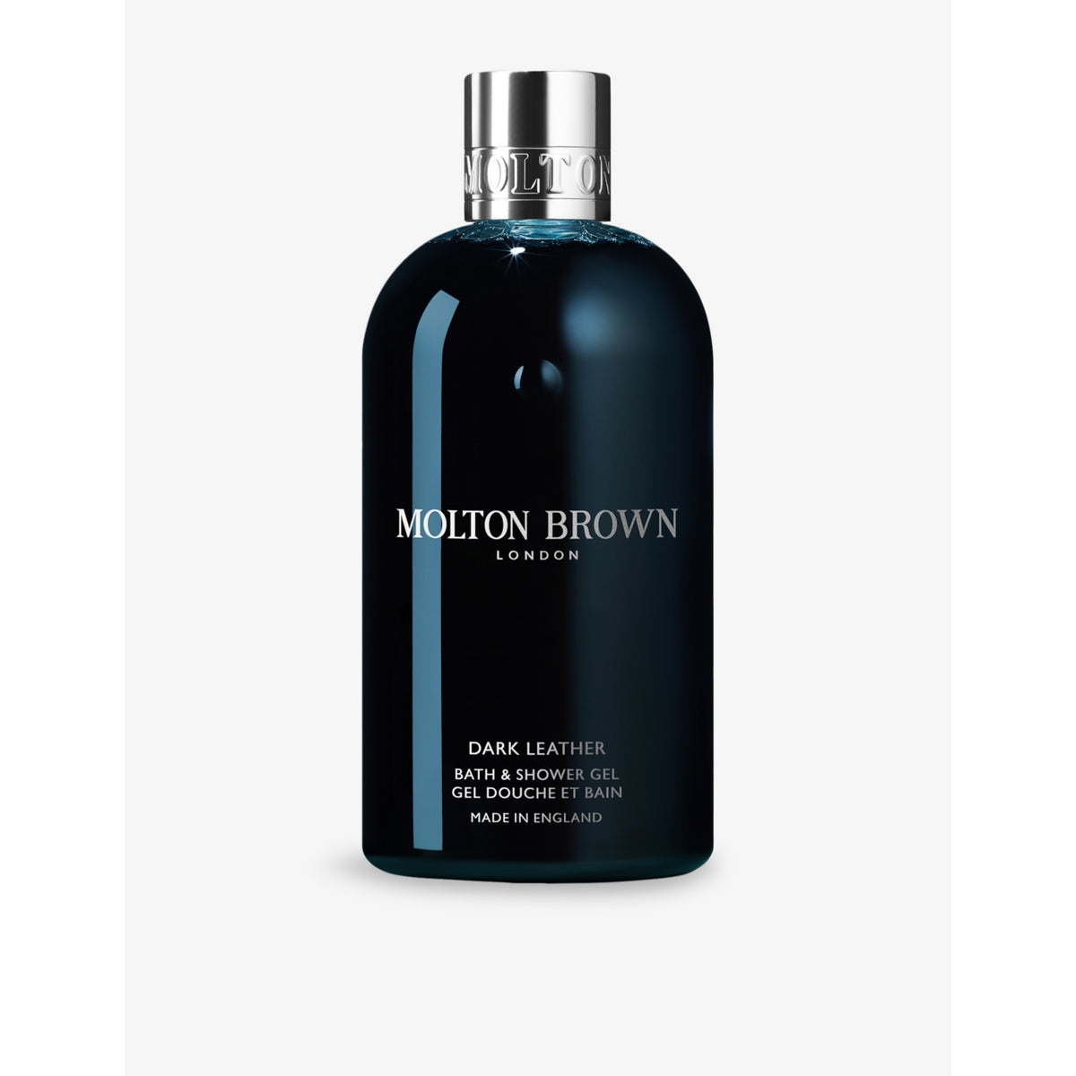 Molton Brown Dark Leather shower gel 300ml, imported from the UK