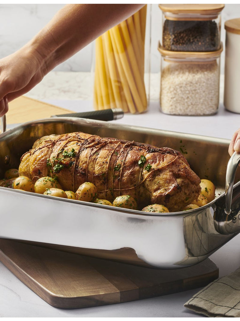 De Buyer Affinity stainless-steel roasting pan 41cm, imported from the UK