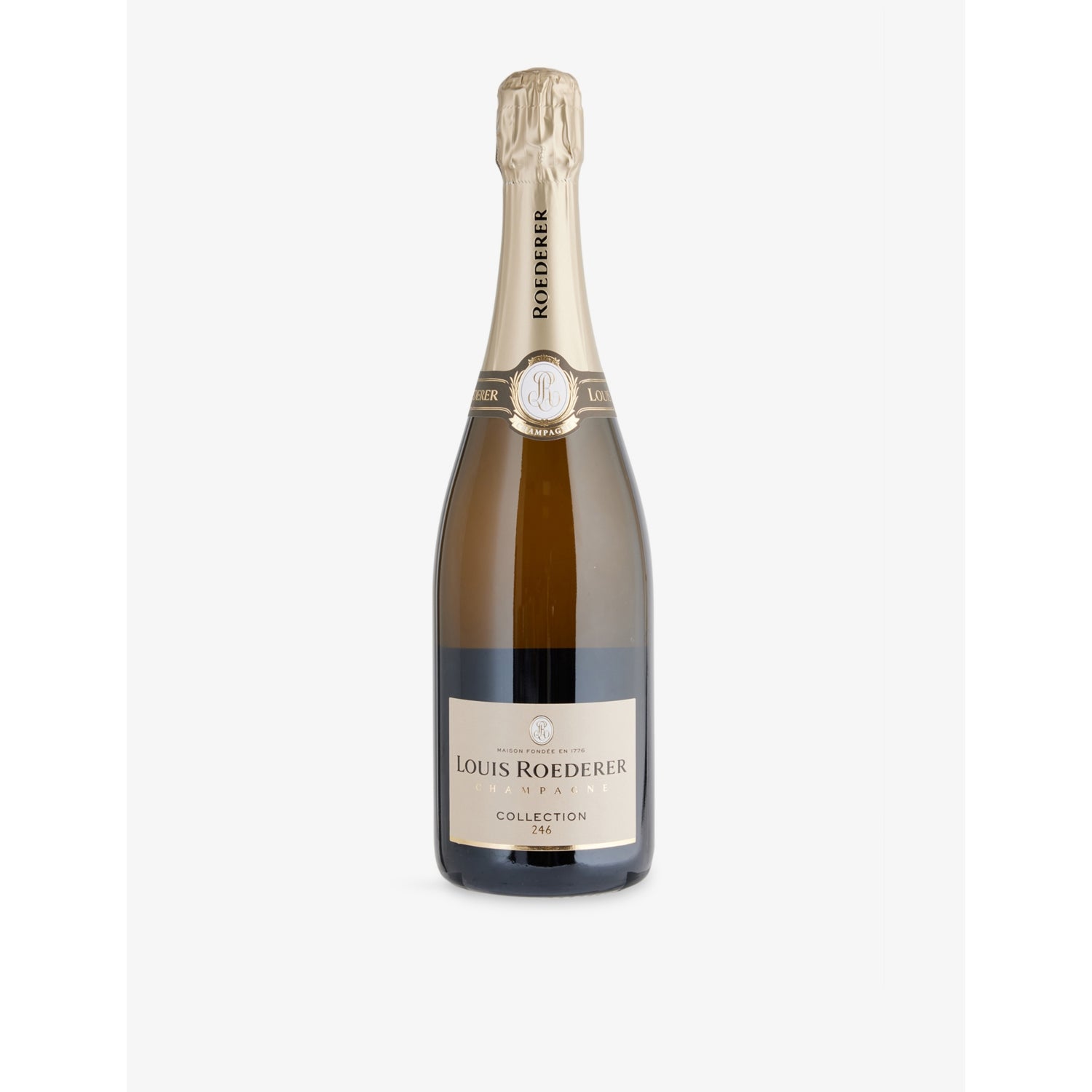 Louis Roederer 246 champagne gift set with glasses, imported from the UK