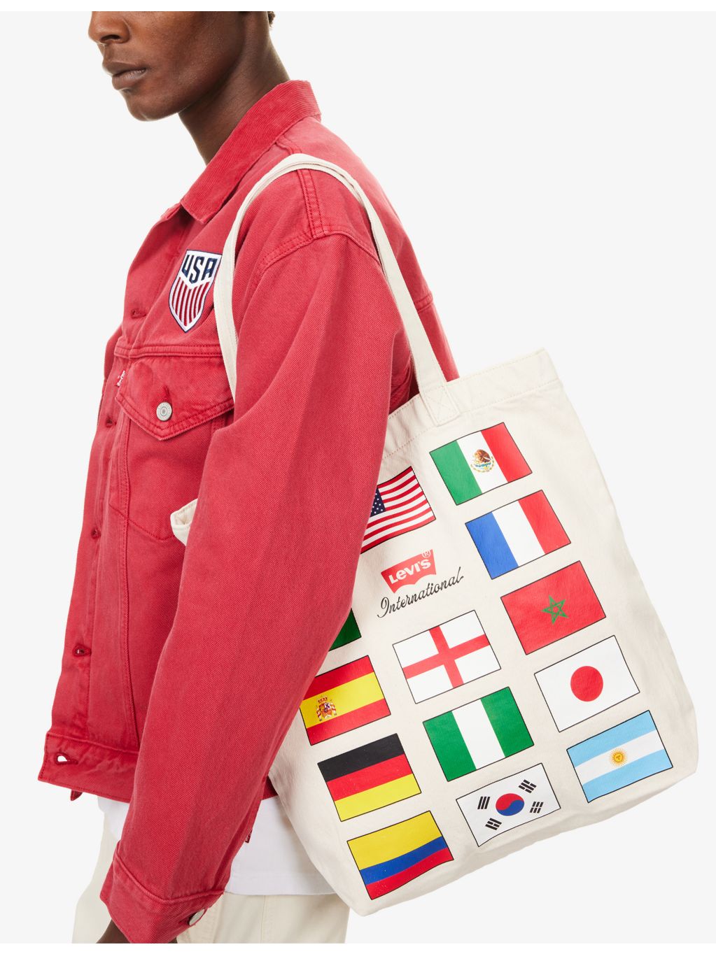 Levis World Cup International cotton tote bag - British product