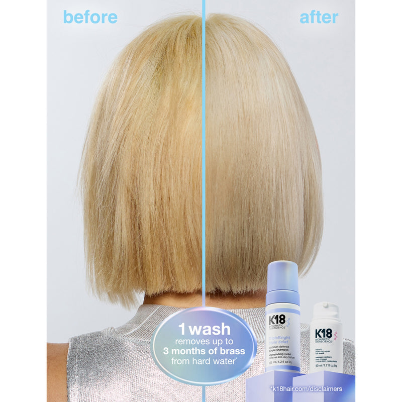 K18 TripleBright purple shampoo 125ml, imported from the UK