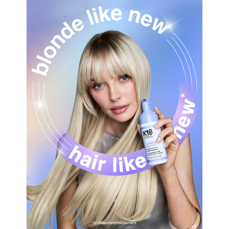 K18 TripleBright purple shampoo 125ml, imported from the UK