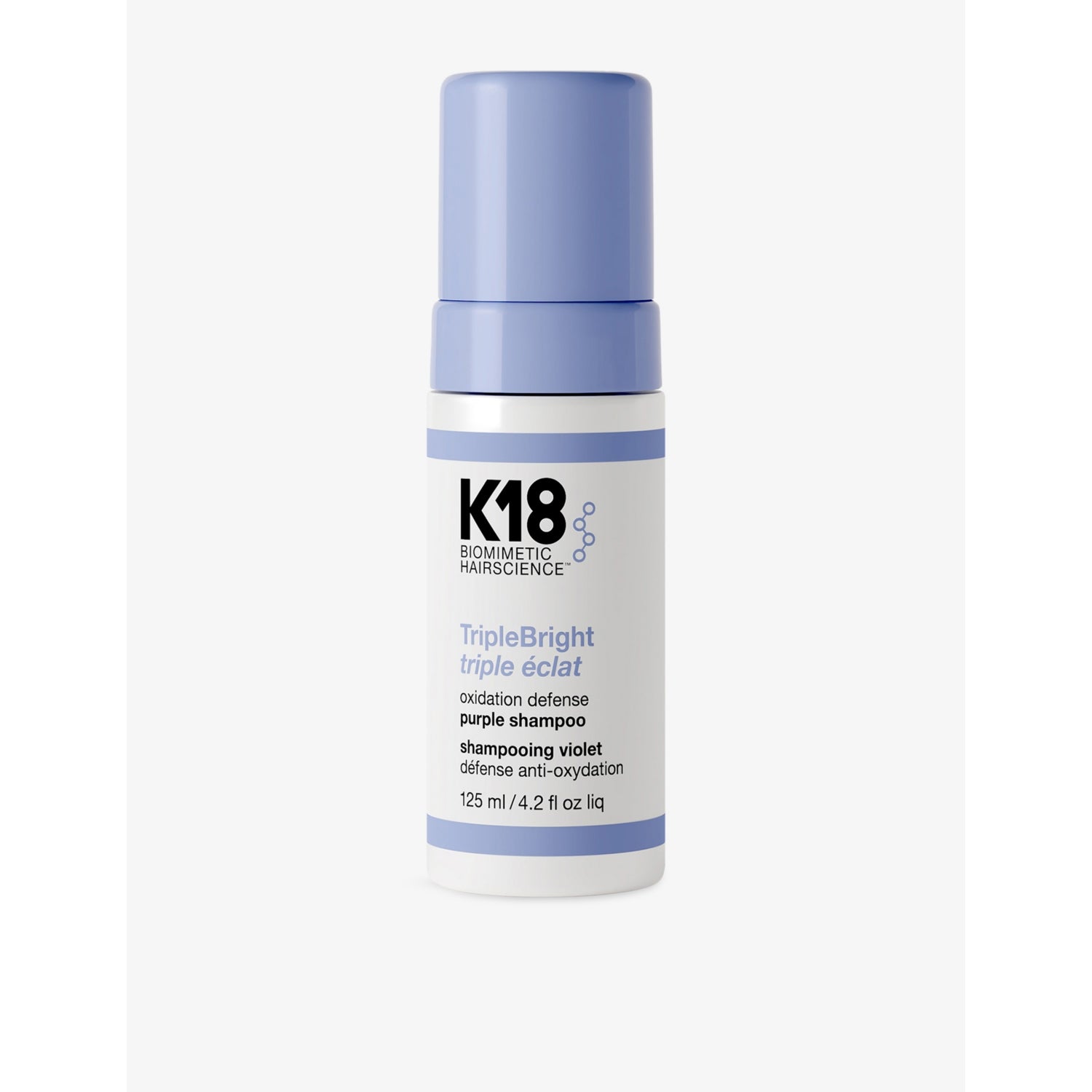 K18 TripleBright purple shampoo 125ml, imported from the UK