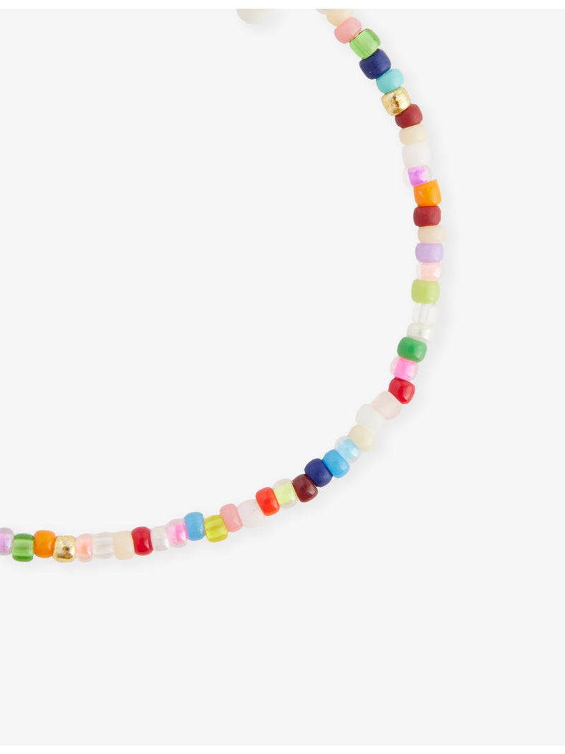ANNI LU Fiesta Clemence 18ct gold-plated glass bead bracelet, UK version