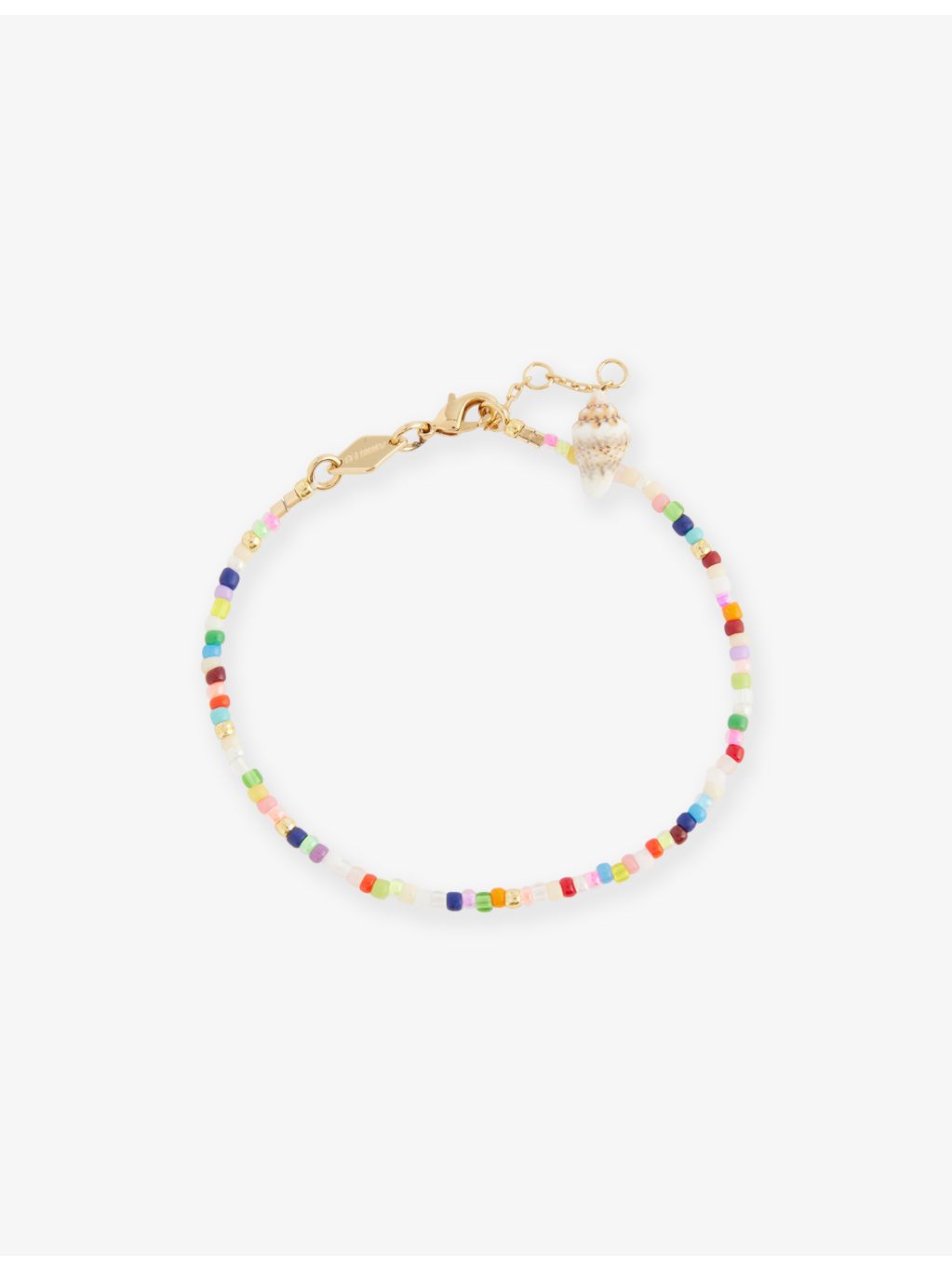 ANNI LU Fiesta Clemence 18ct gold-plated glass bead bracelet, UK version
