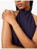 ANNI LU 18ct gold-plated crystal glass bead bracelet, UK version