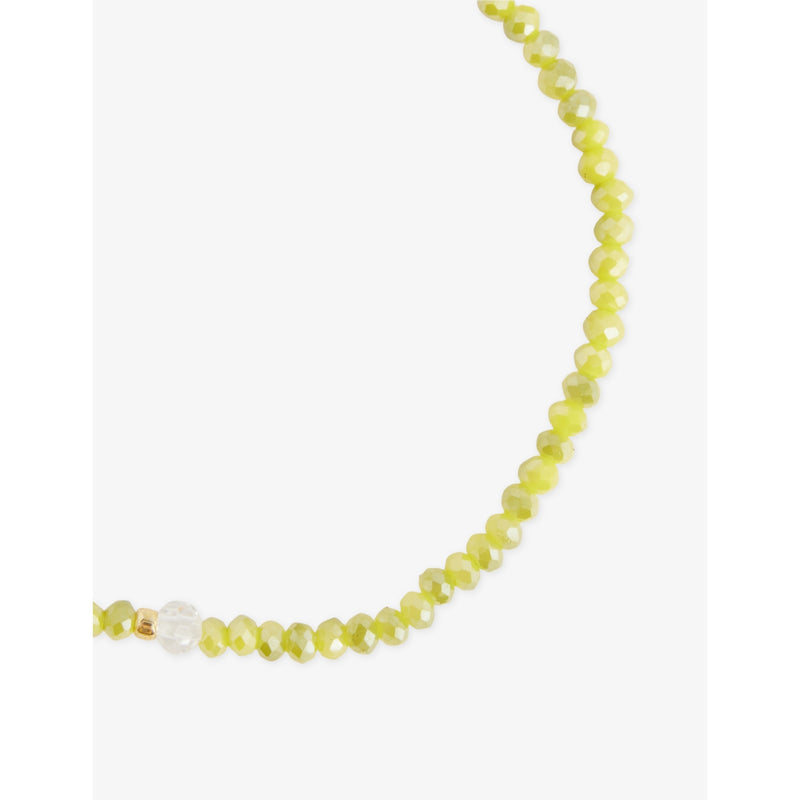 ANNI LU 18ct gold-plated crystal glass bead bracelet, UK version