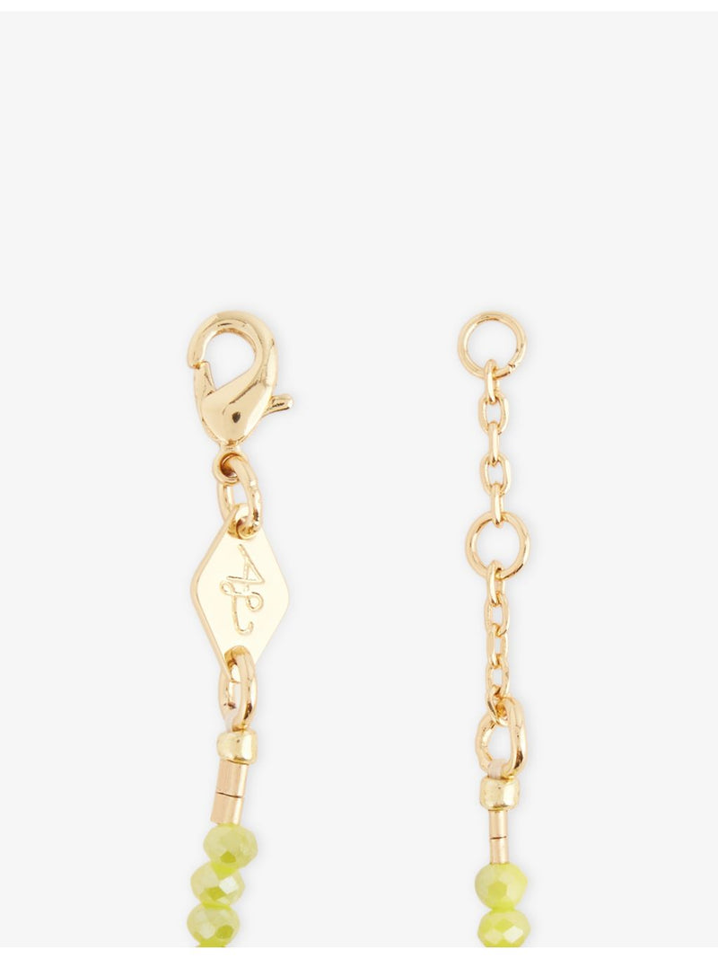 ANNI LU 18ct gold-plated crystal glass bead bracelet, UK version