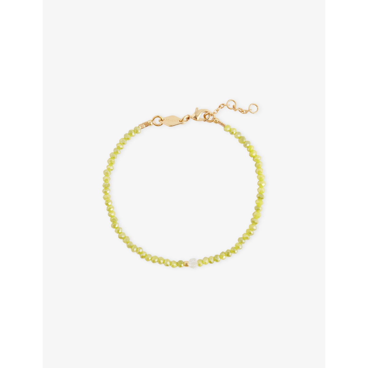 ANNI LU 18ct gold-plated crystal glass bead bracelet, UK version