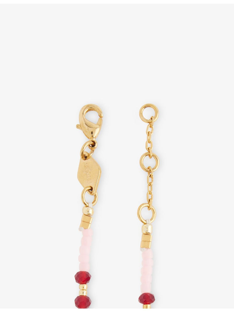 ANNI LU Peppy 18ct gold-plated brass and glass bead bracelet, UK version