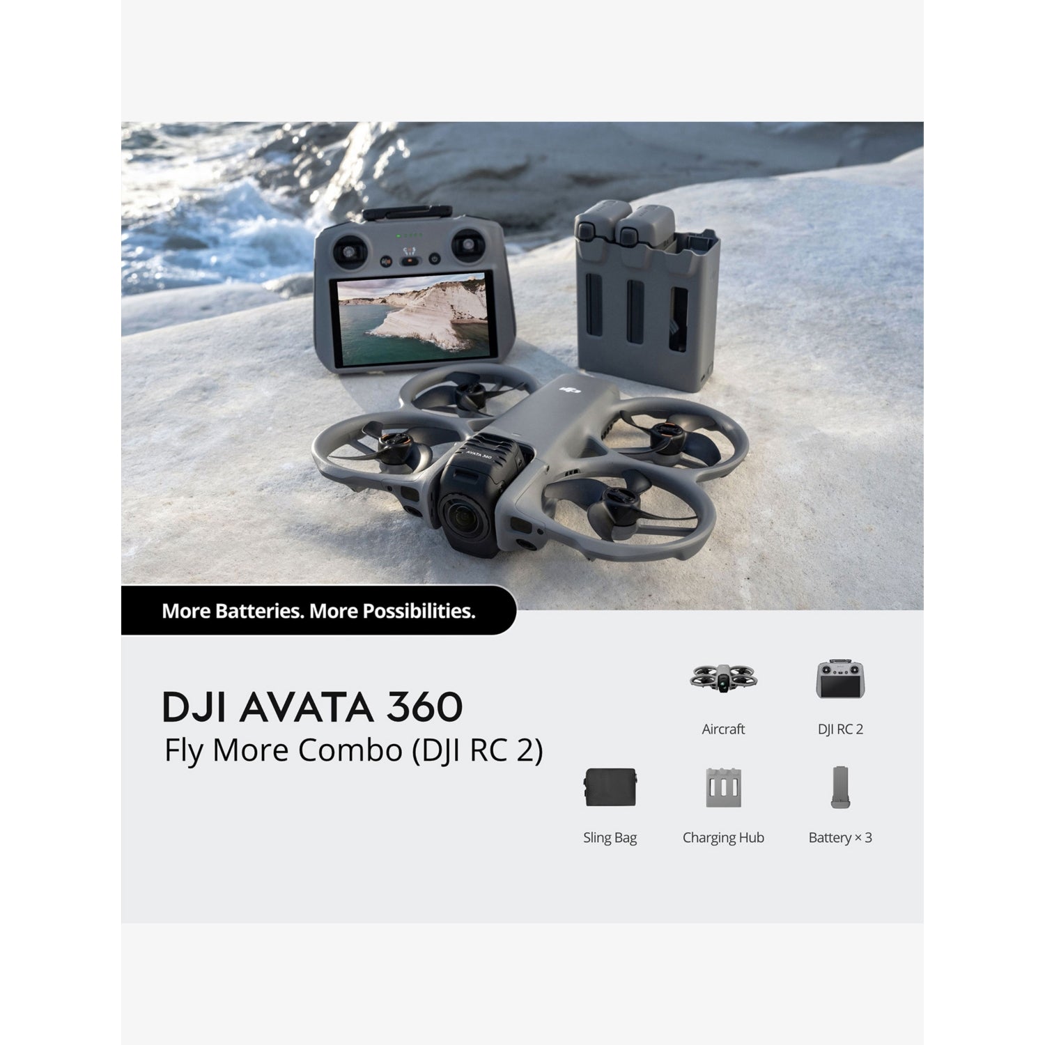 DJI Avata 360 drone Fly More Combo with RC 2 (British brand)