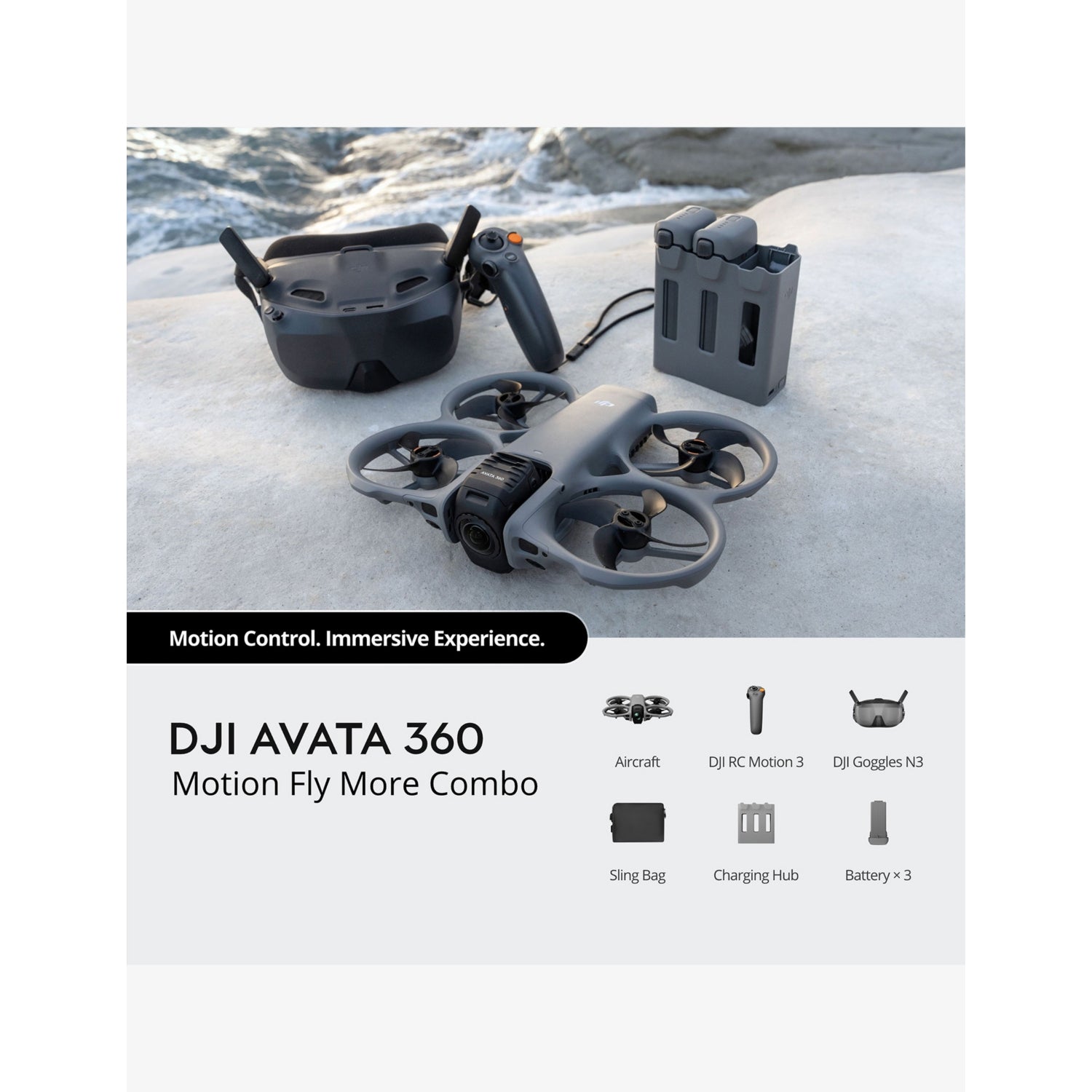 DJI Avata 360 Motion Fly More Combo FPV drone (British brand)