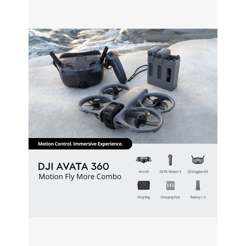 DJI Avata 360 Motion Fly More Combo FPV drone (British brand)
