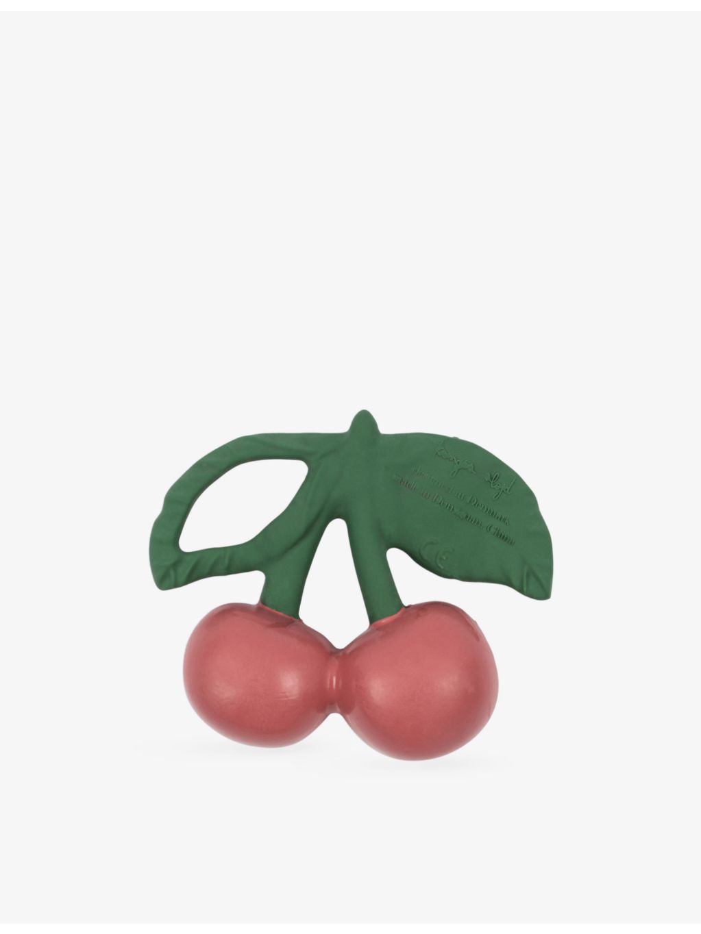 Konges Slojd cherry rubber teether 3D shape, imported from the UK