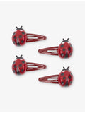 Konges Slojd ladybug hair clips set of 4 (British brand)
