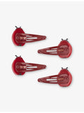 Konges Slojd ladybug hair clips set of 4 (British brand)